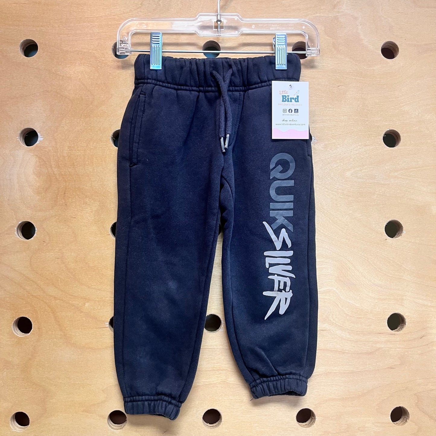 Black Logo Drawstring Joggers