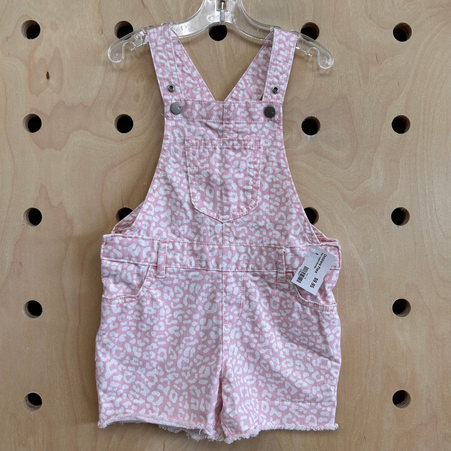 Pink Leopard Shortalls