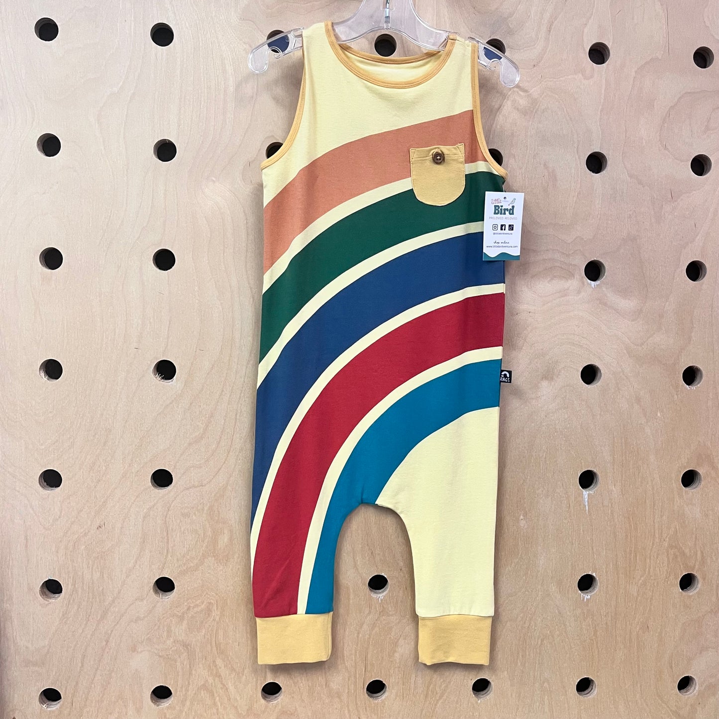 Yellow Rainbow Romper NEW!