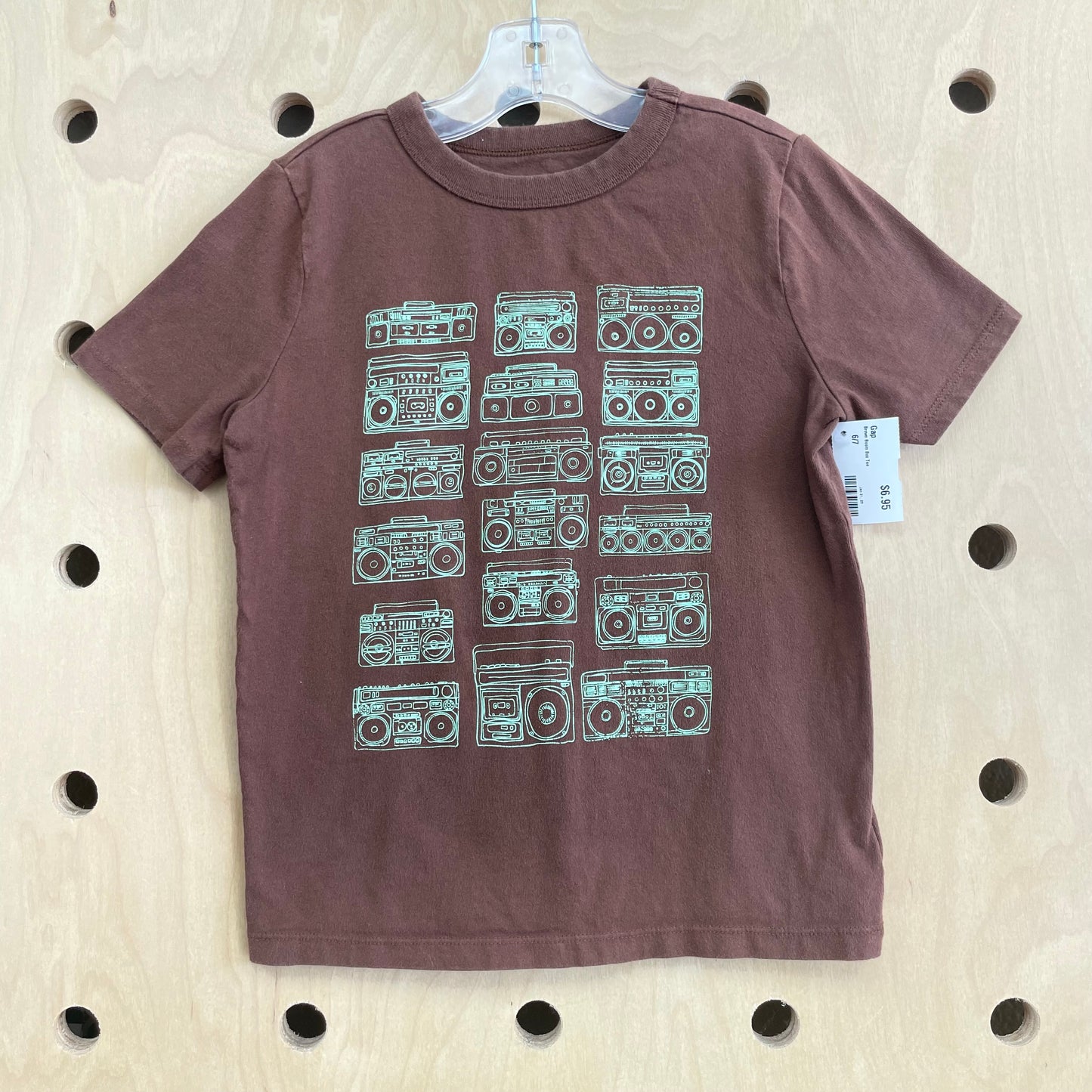 Brown Boom Box Tee