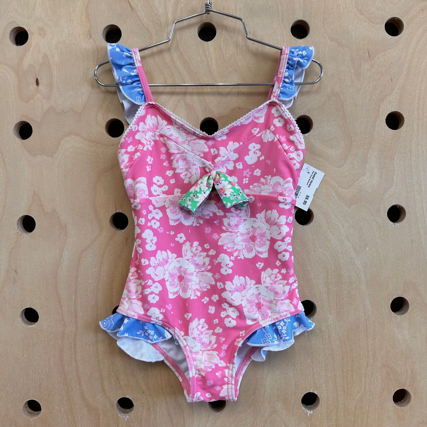 Pink Floral Swimsuit