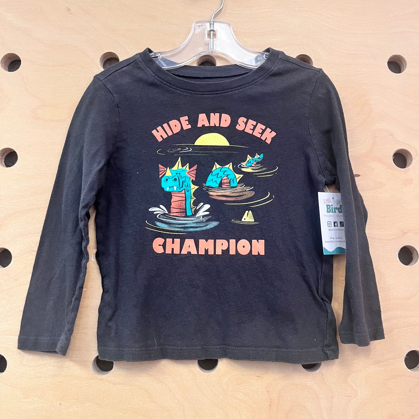 Black Hide & Seek Champ Tee