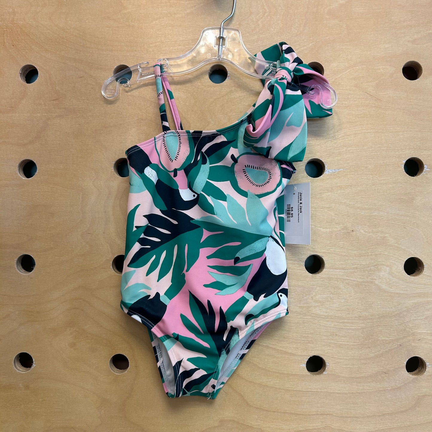 Pink/Green Toucans Swimsuit