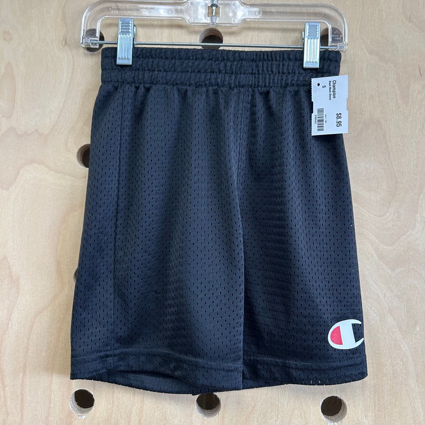Black Mesh Shorts