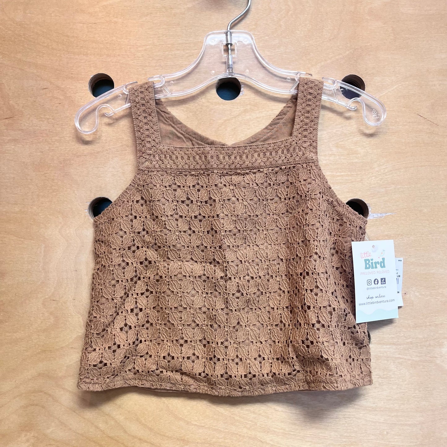 Brown Lace Tank NEW!