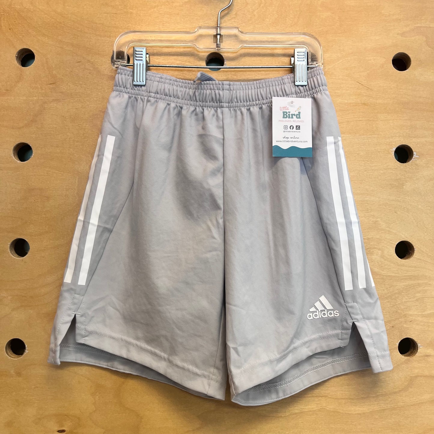 Grey/White Quick Dry Active Shorts