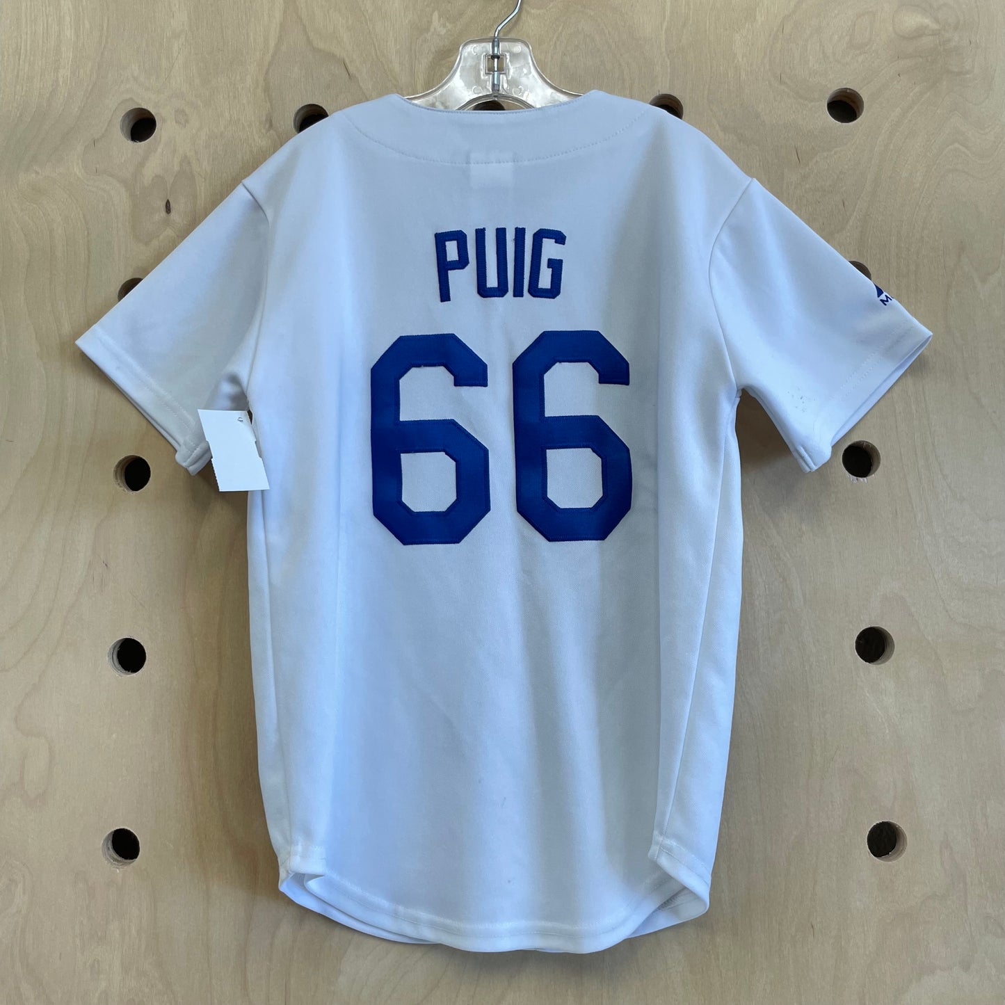 White Button Dodgers Jersey