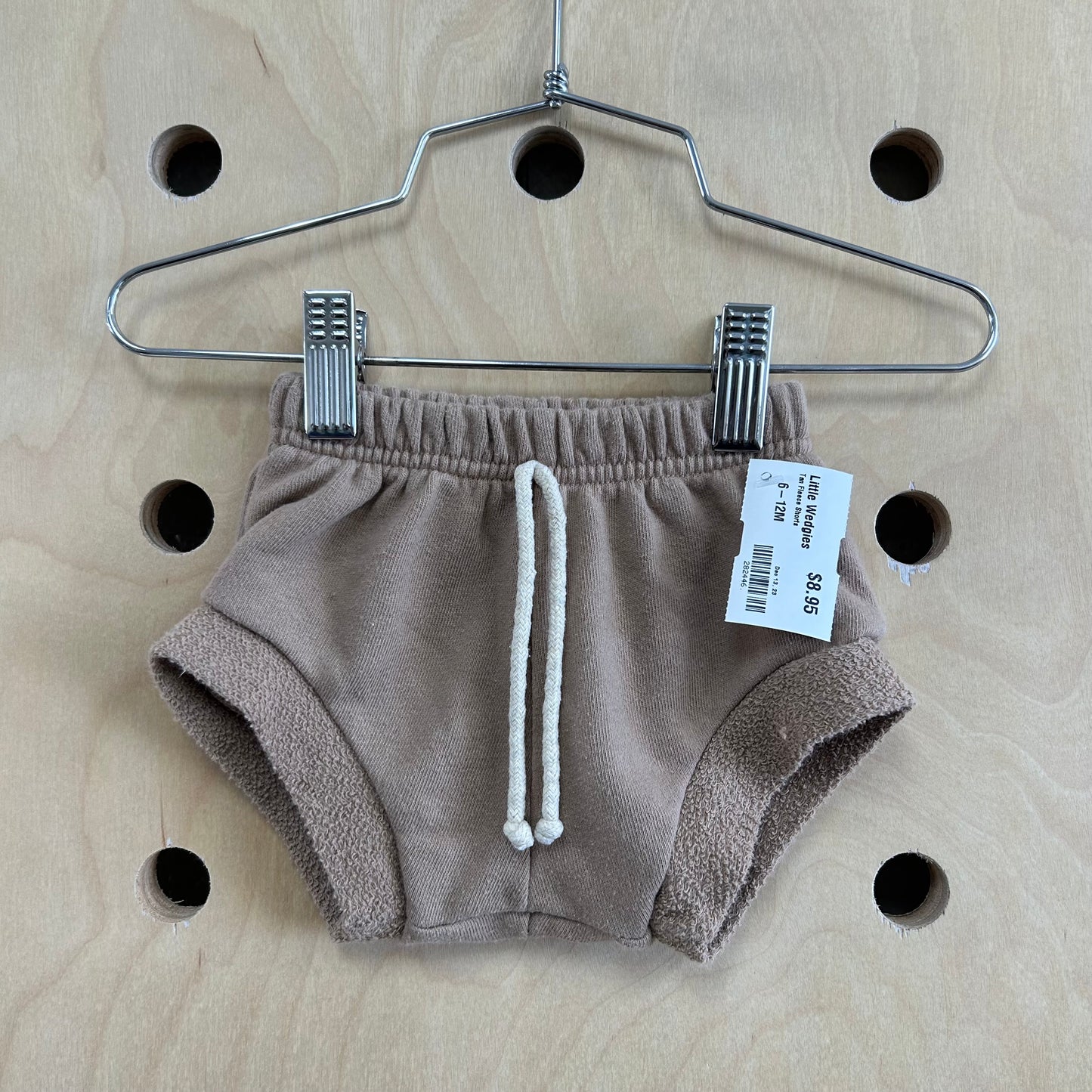 Tan Fleece Shorts