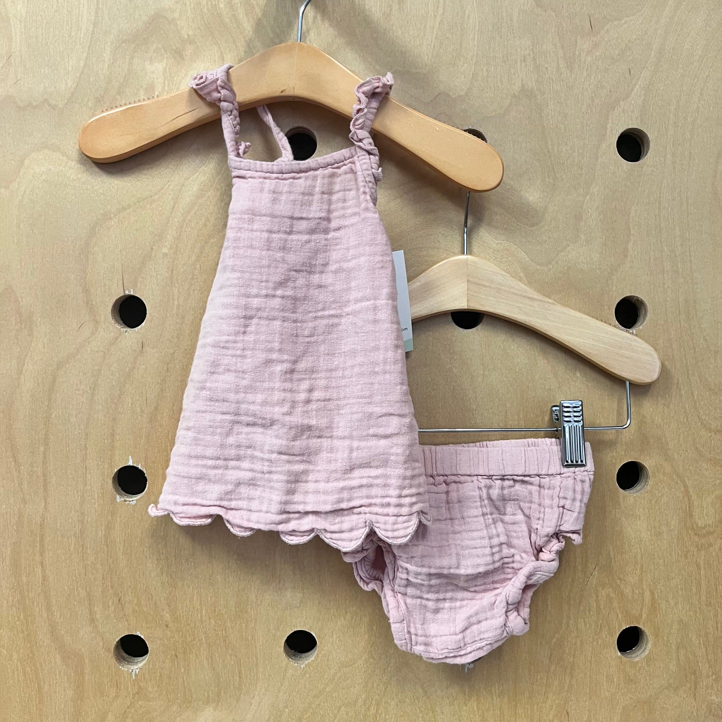 Organic Scalloped Gauze Outfit