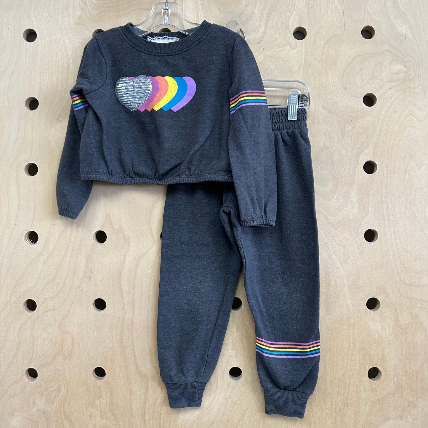 Grey Rainbow Outfit