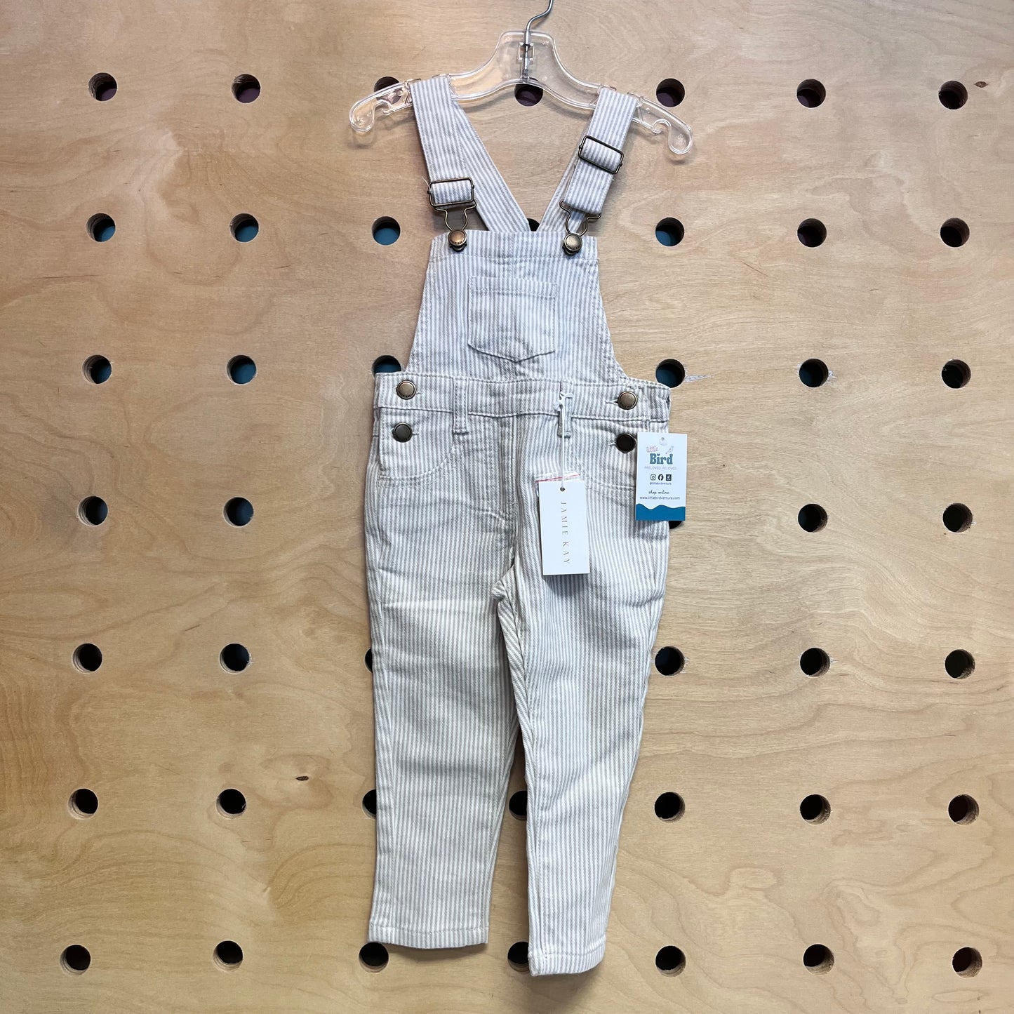 Grey Pinstripe Overalls NEW!