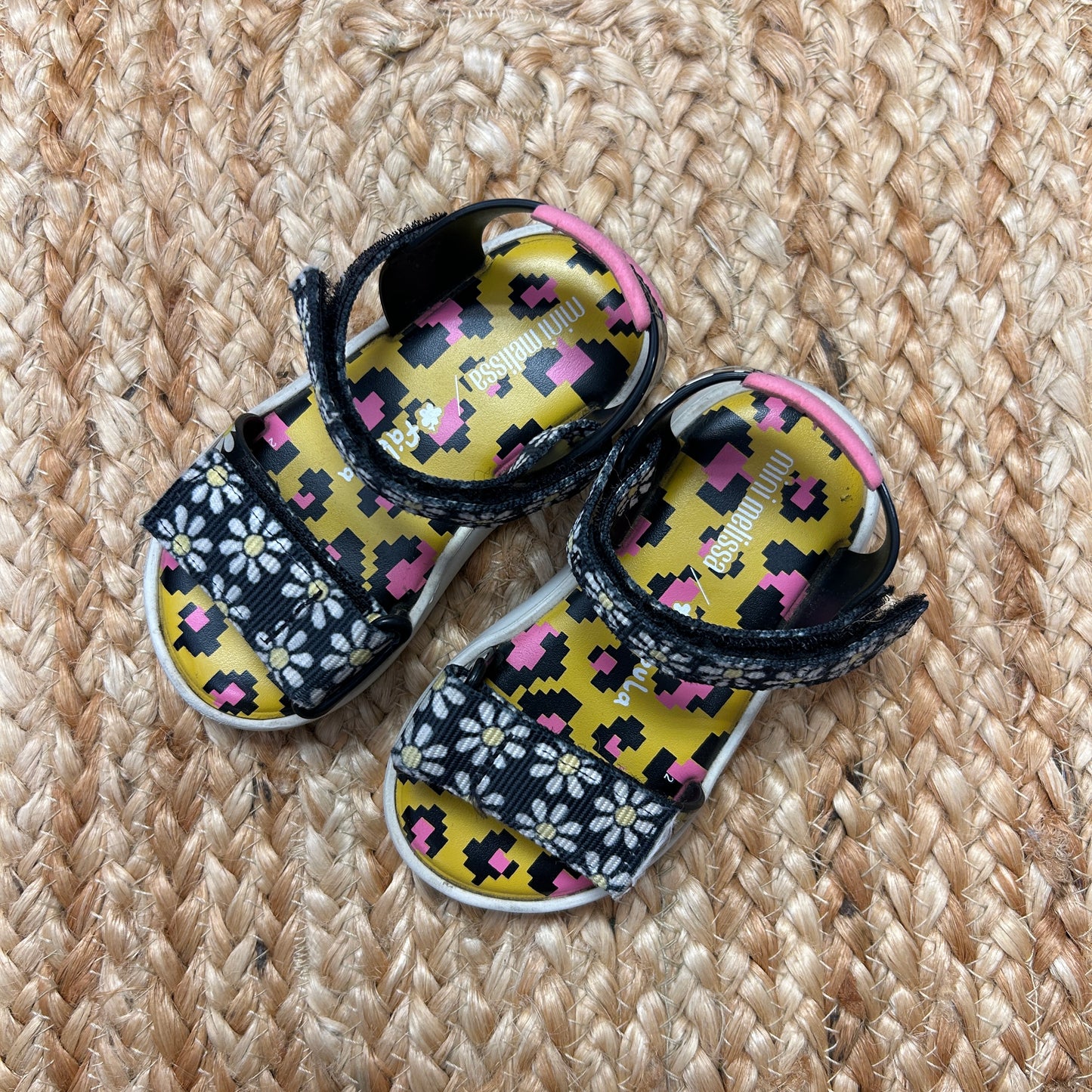 Floral Strap Velcro Sandals