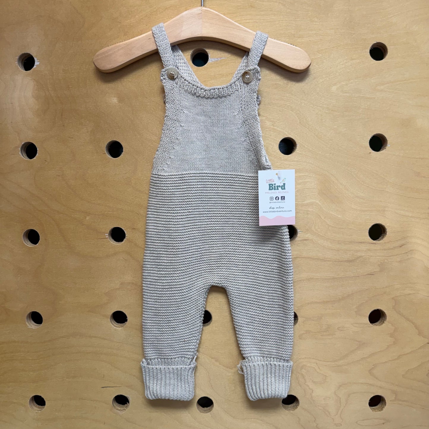 Greige Organic Knit Romper