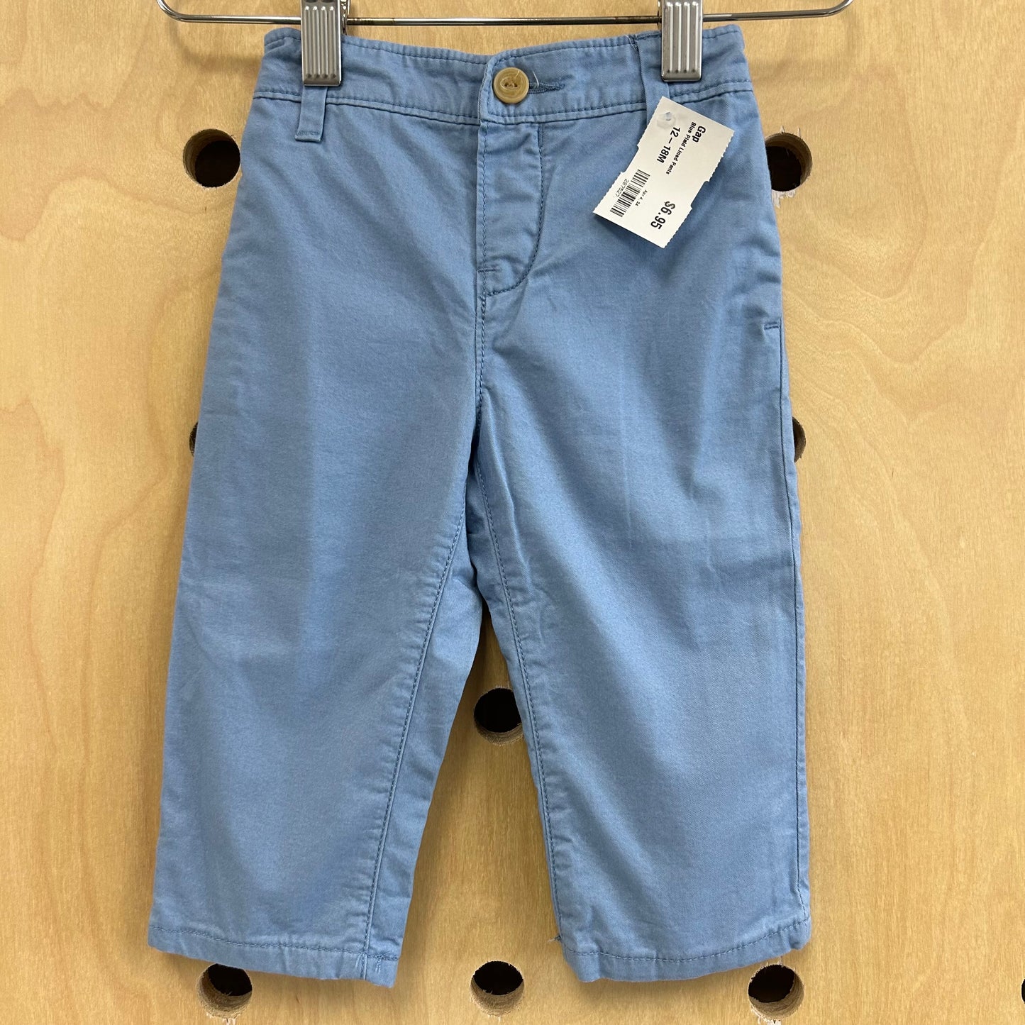 Blue Plaid Lined Pants