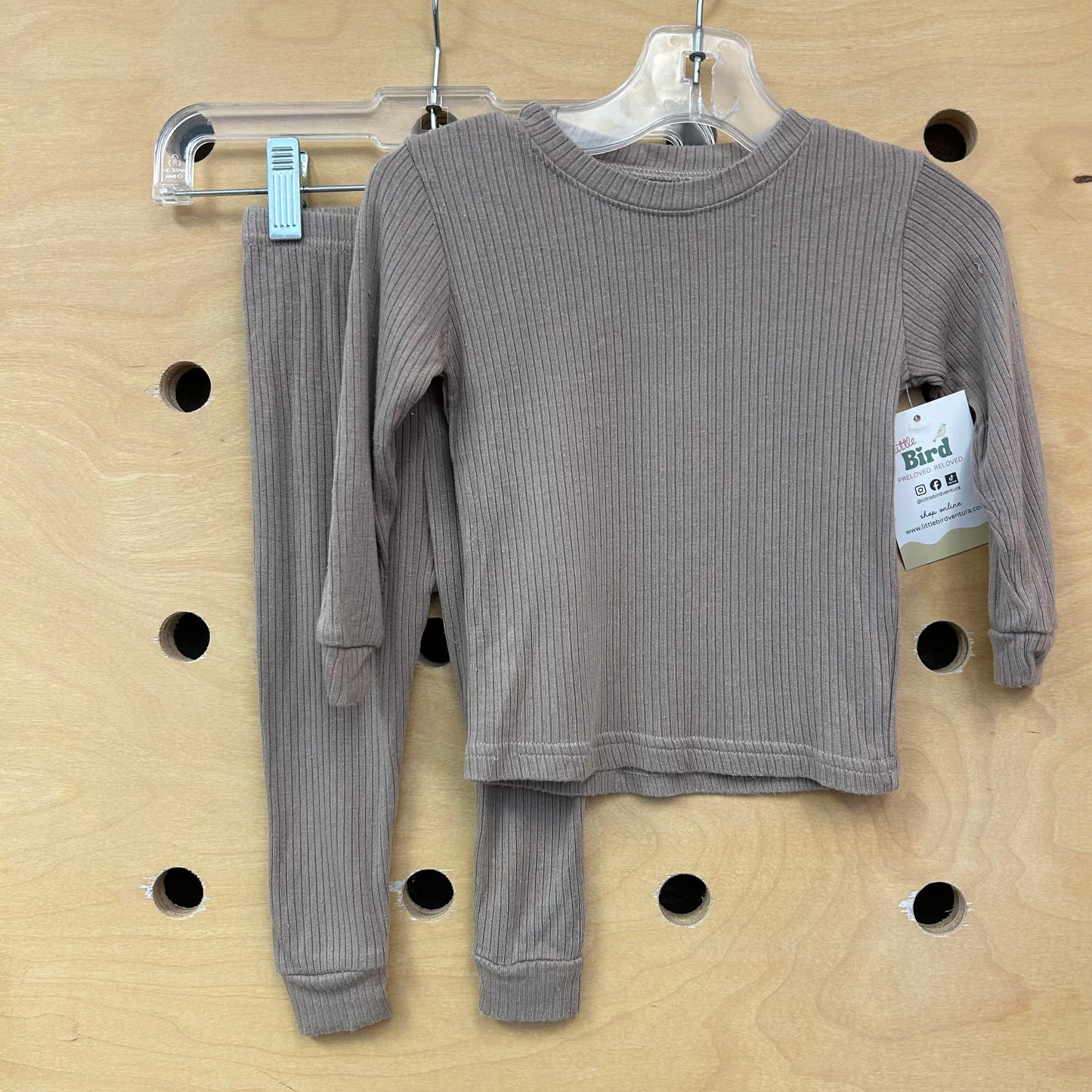 Taupe Ribbed Modal Outfit