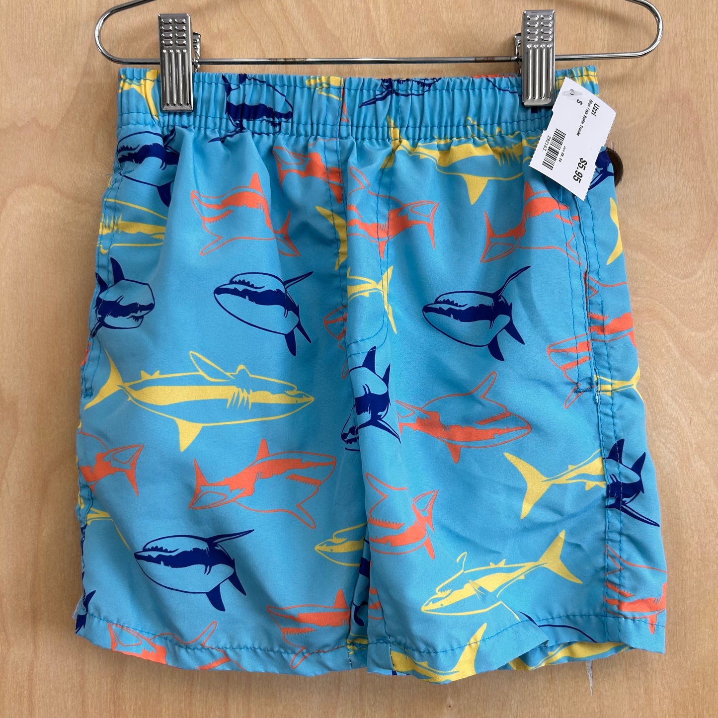 Blue Fish Swim Trunks