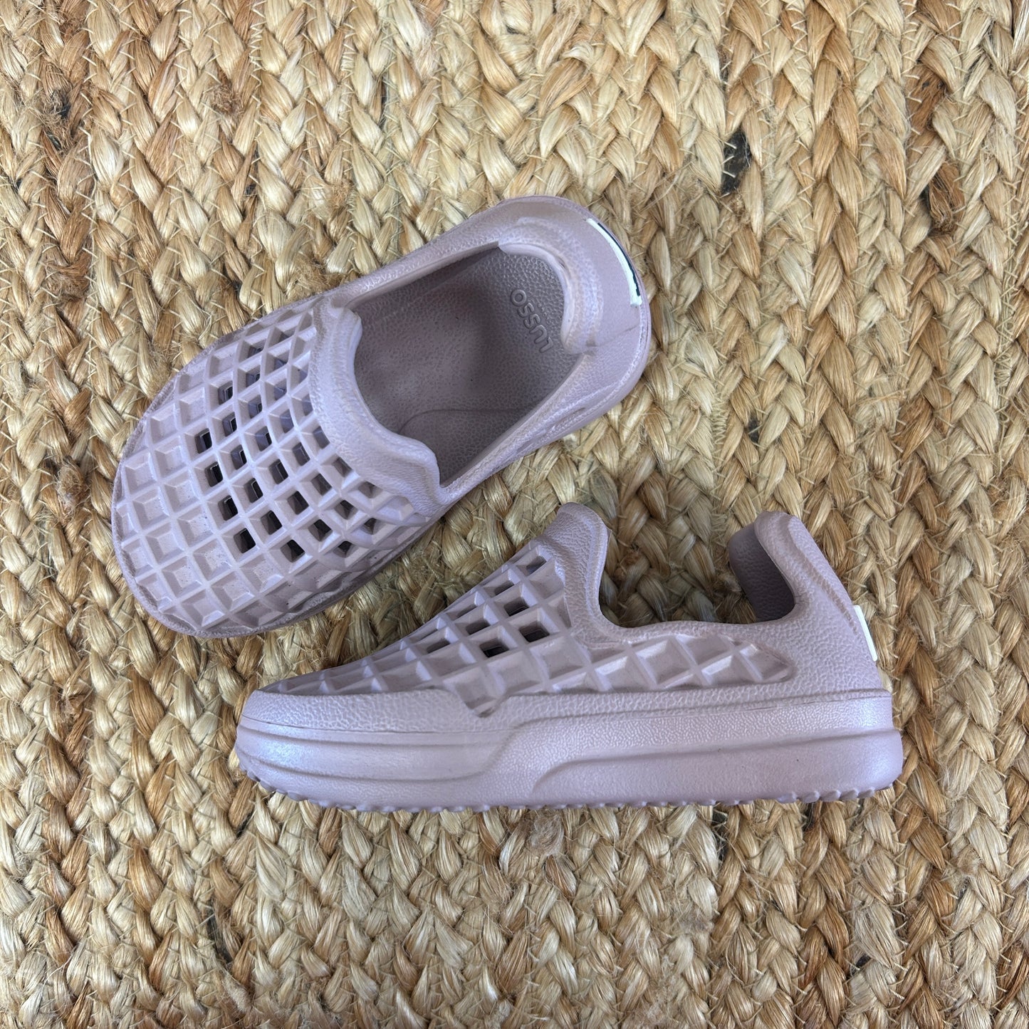 Dusty Rose Perforated Slip-Ons