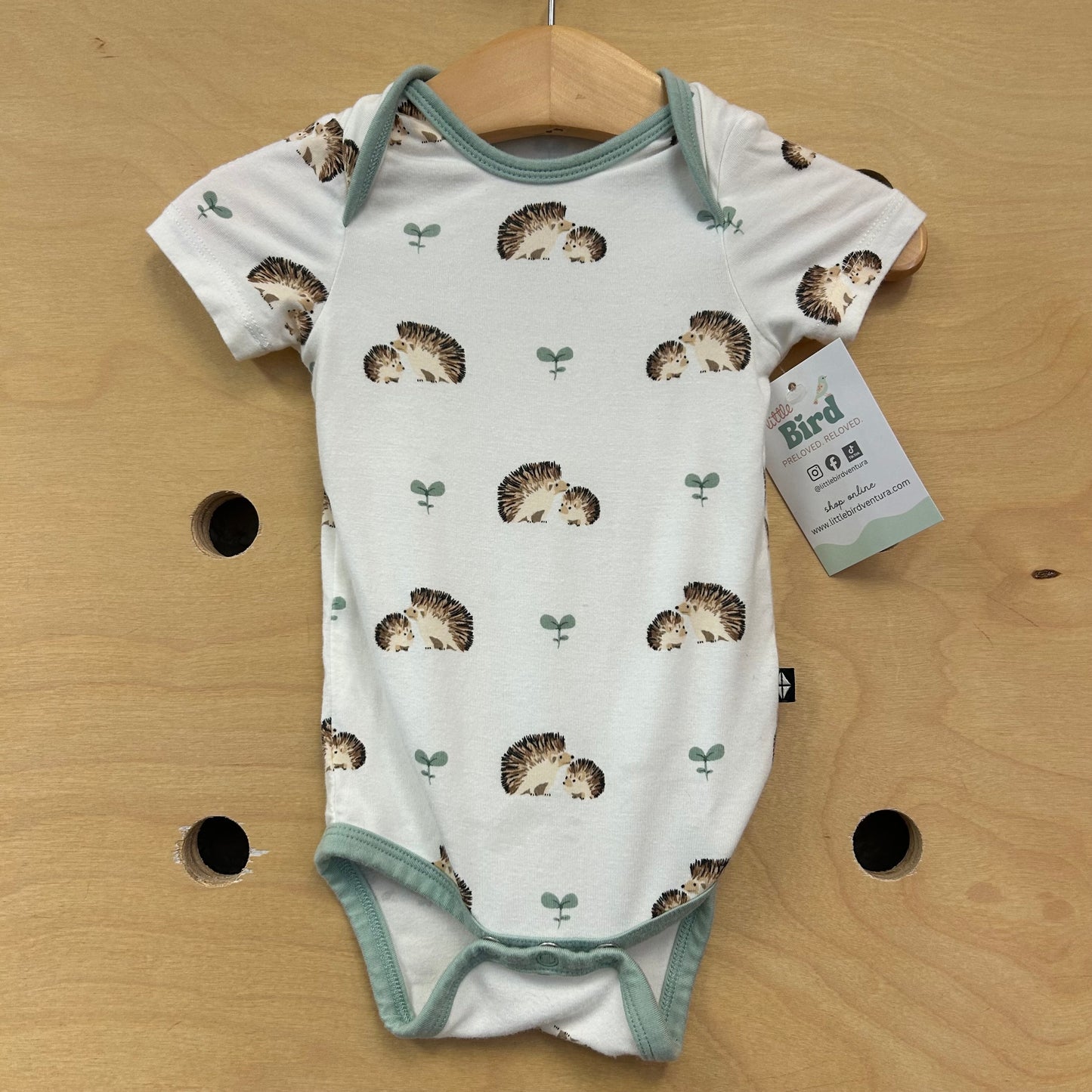 White Porcupines Bamboo Bodysuit