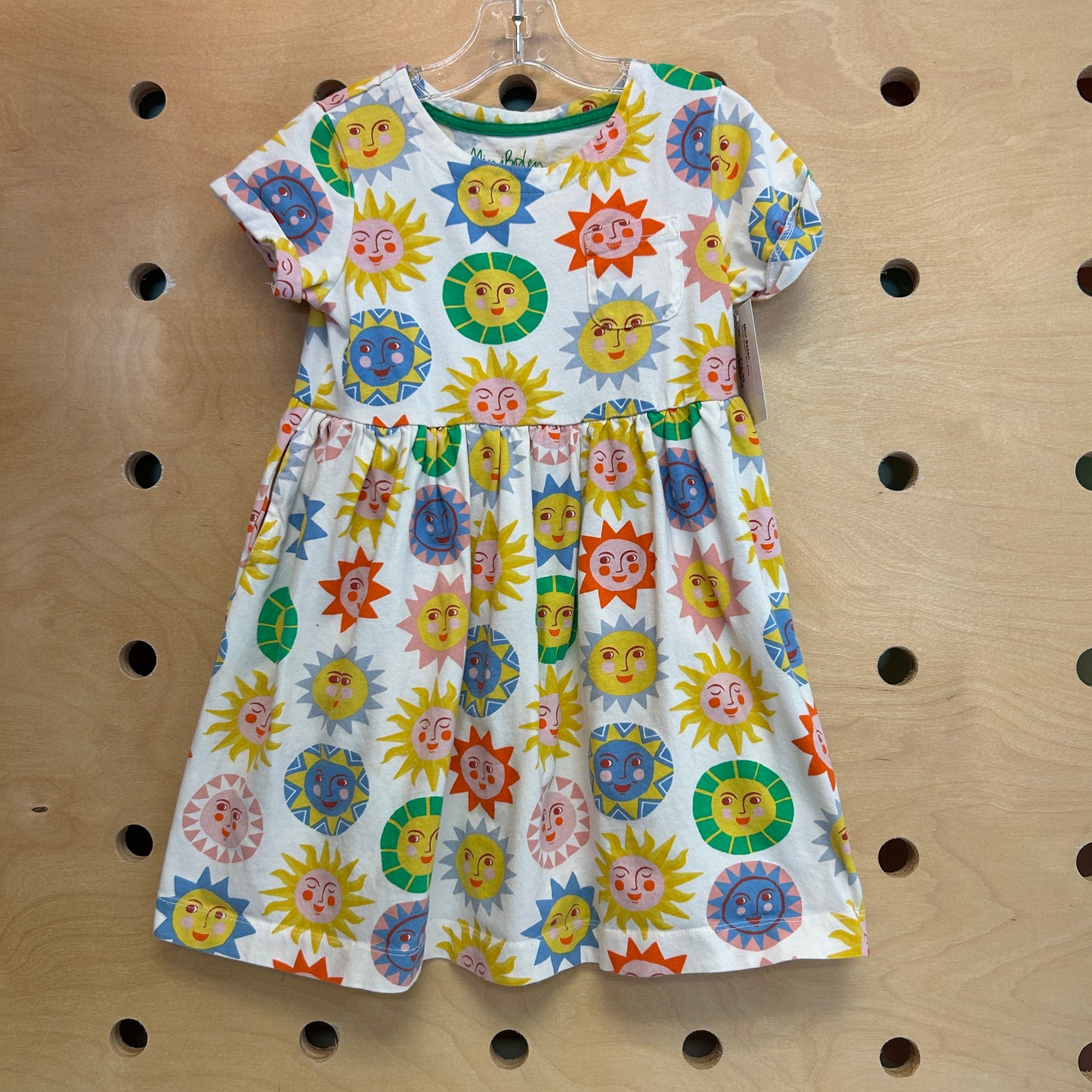 Cream Colorful Sun Dress