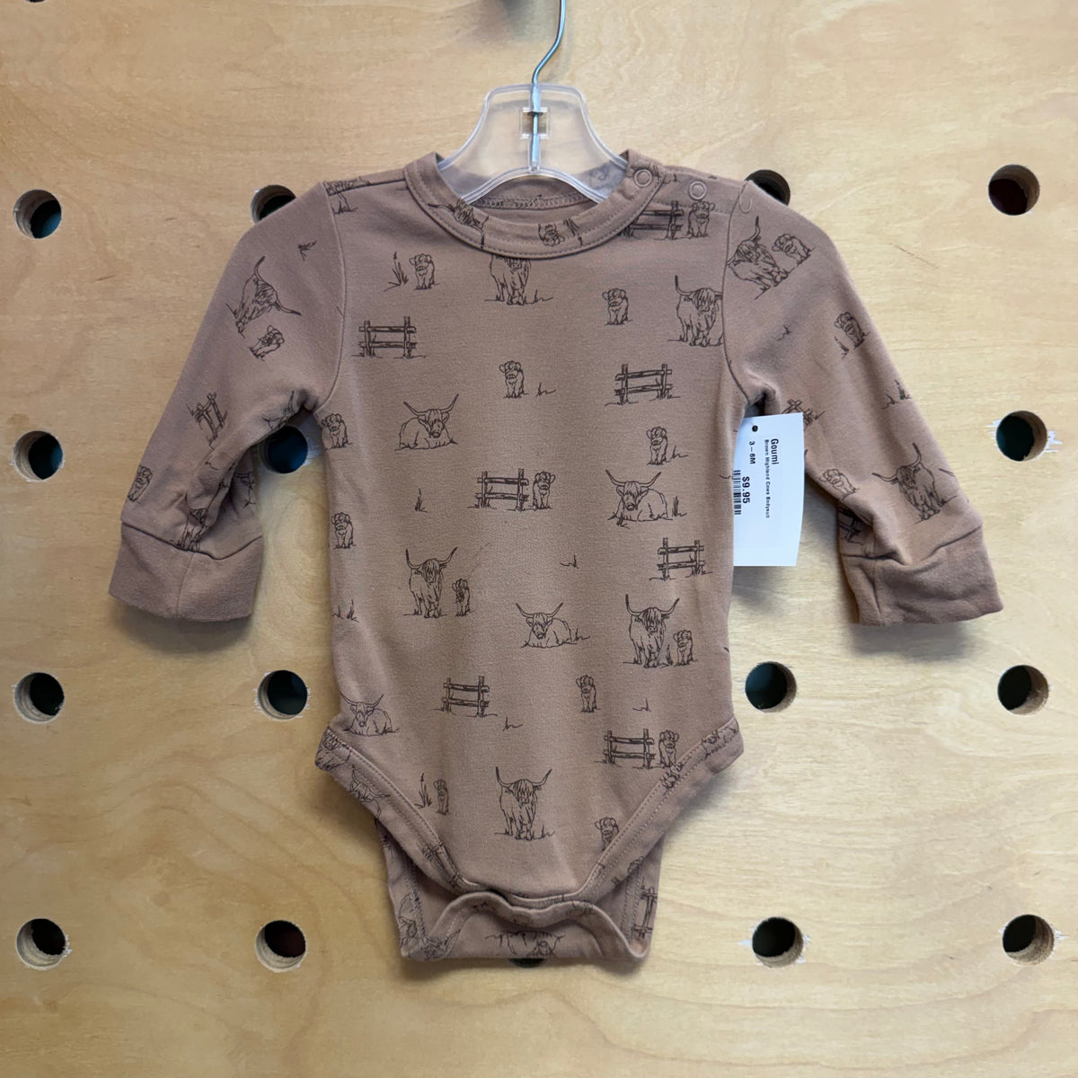 Brown Highland Cows Bodysuit