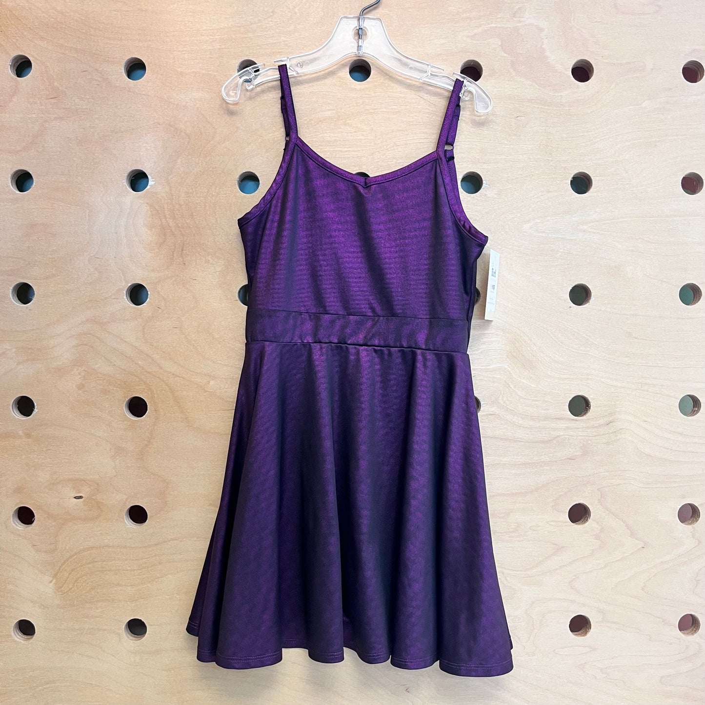 Purple Metallic Twirl Dress