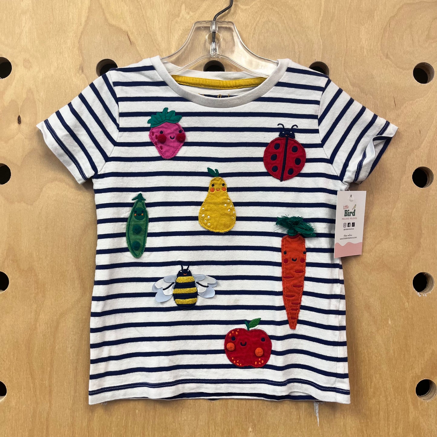 Blue Striped Garden Tee