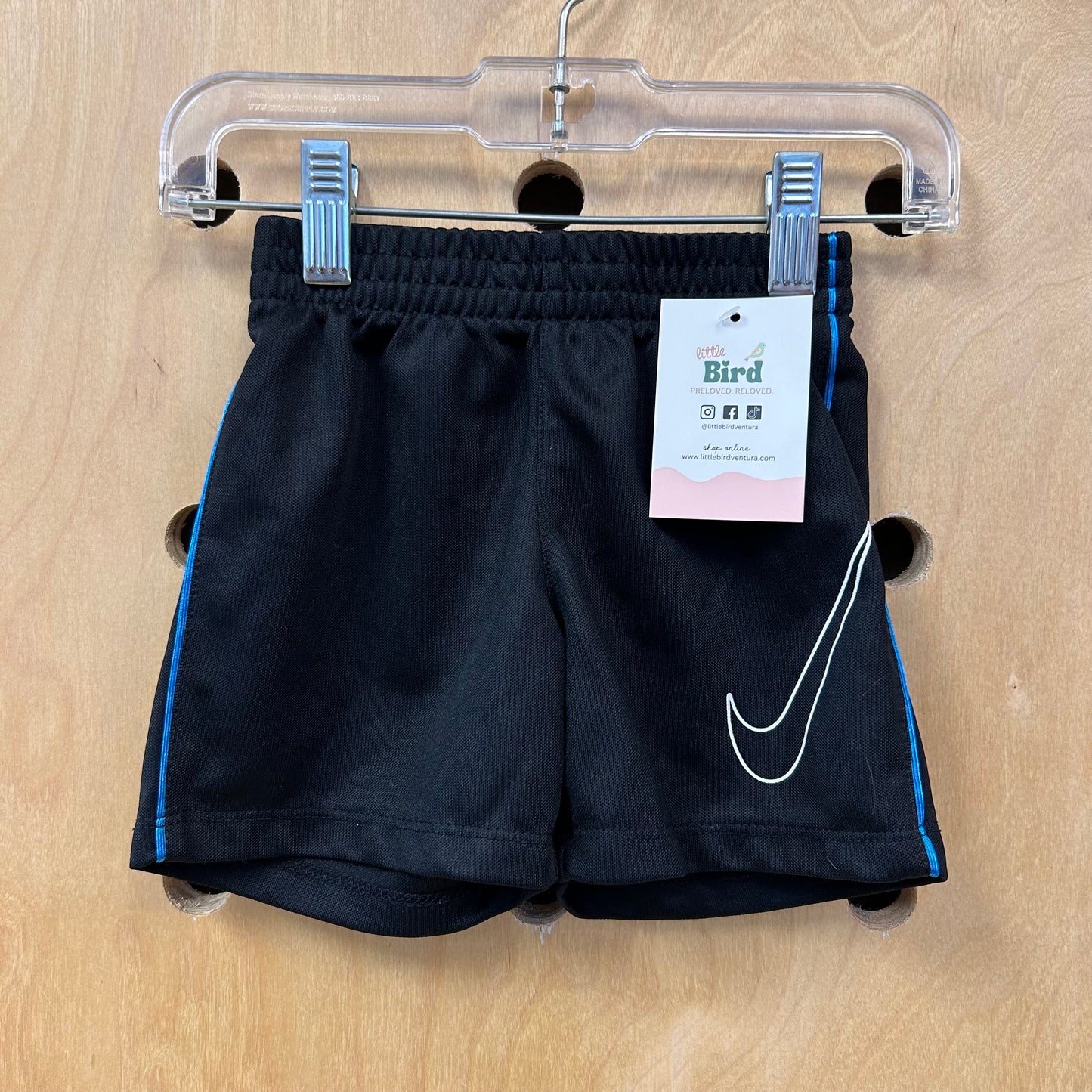 Black + Blue Active Shorts