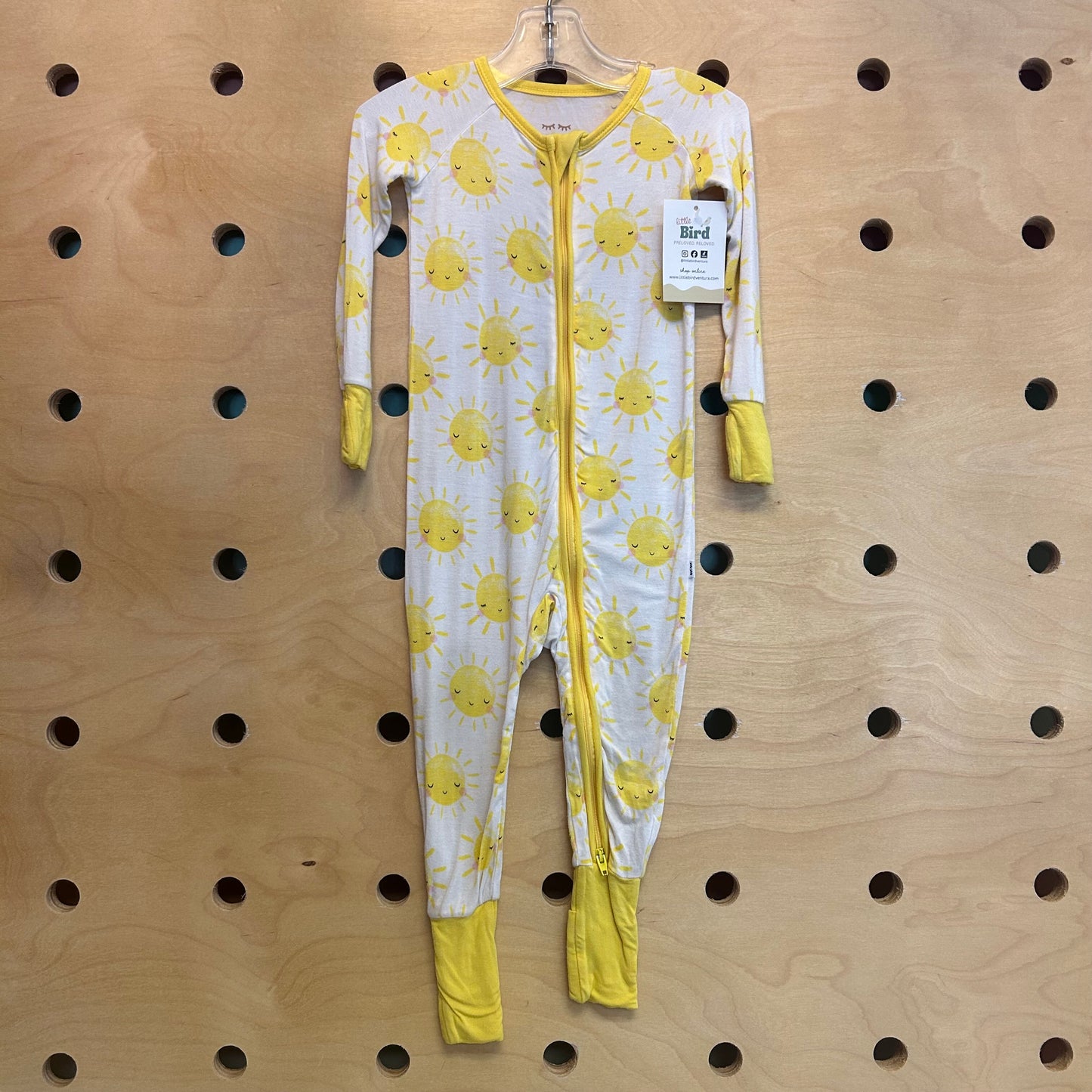 White/Yellow Suns Bamboo Zippy
