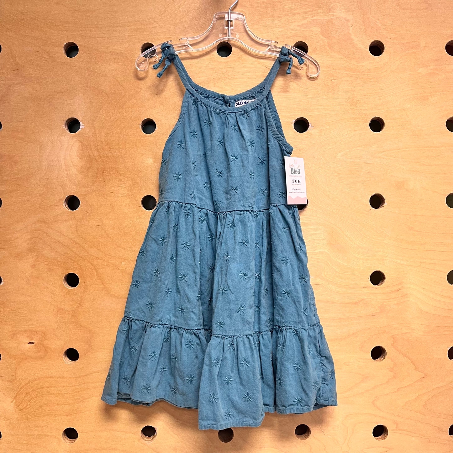 Teal Embroidered Dress