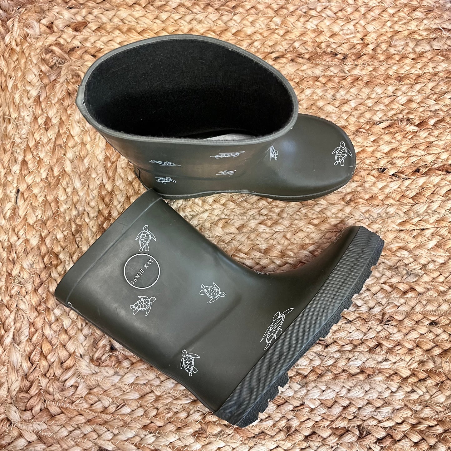 Green Sea Turtle Rainboots