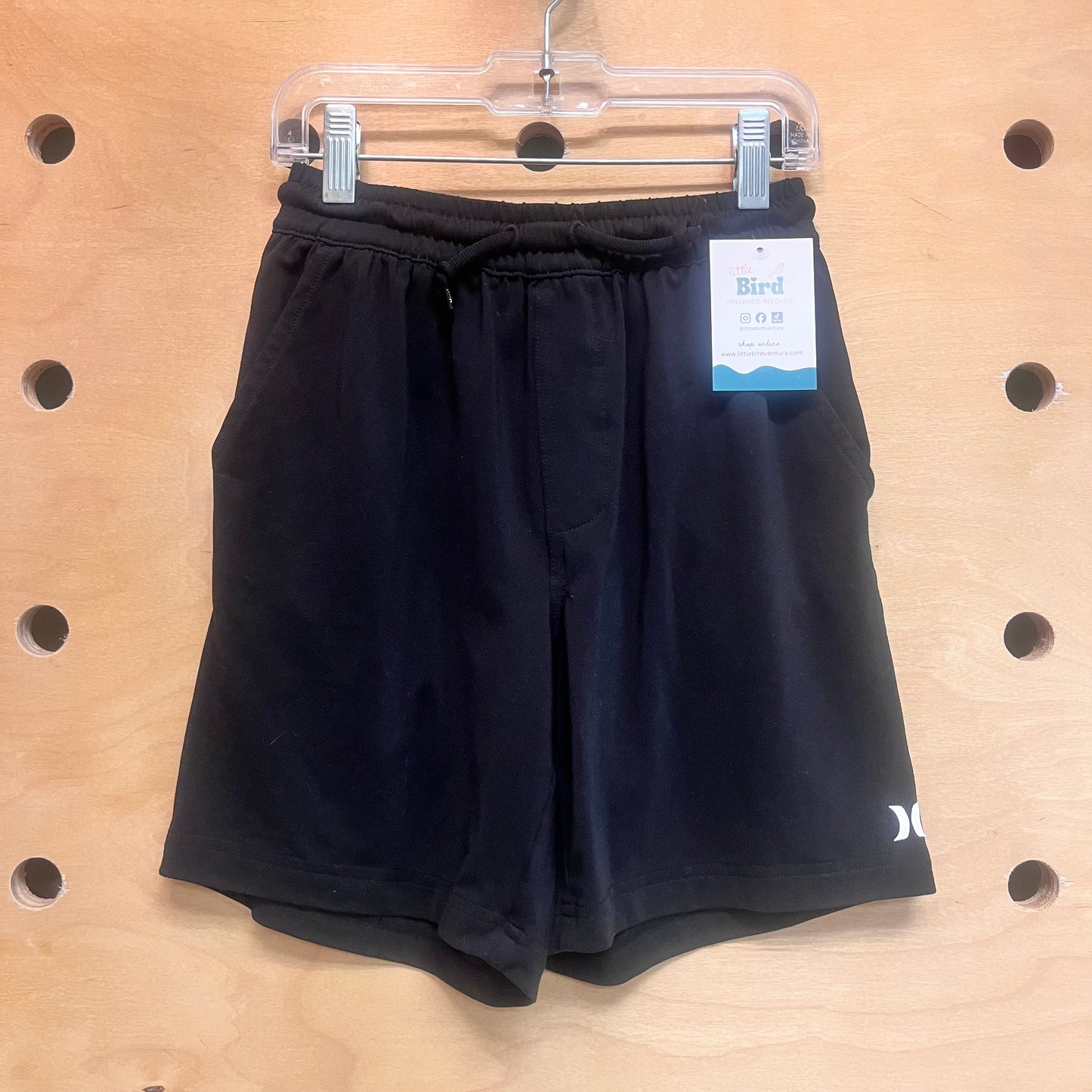 Black Active Drawstring Shorts