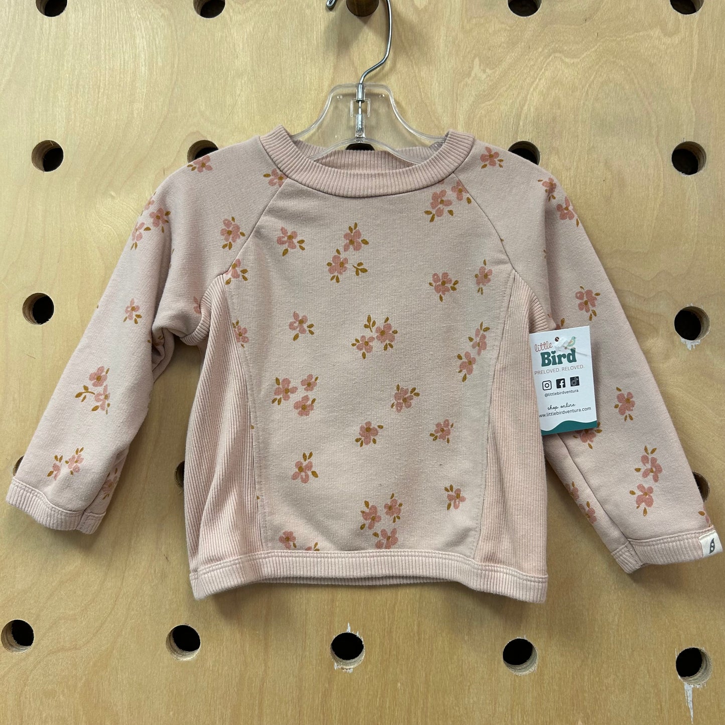Organic Floral French Terry Pullover