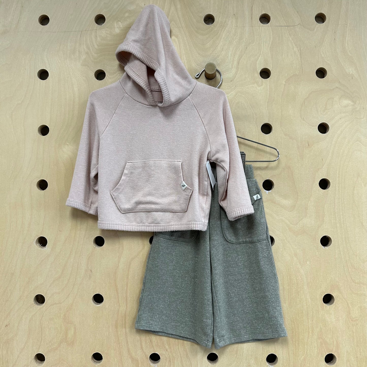 Pink+Green Soft Knit Outfit