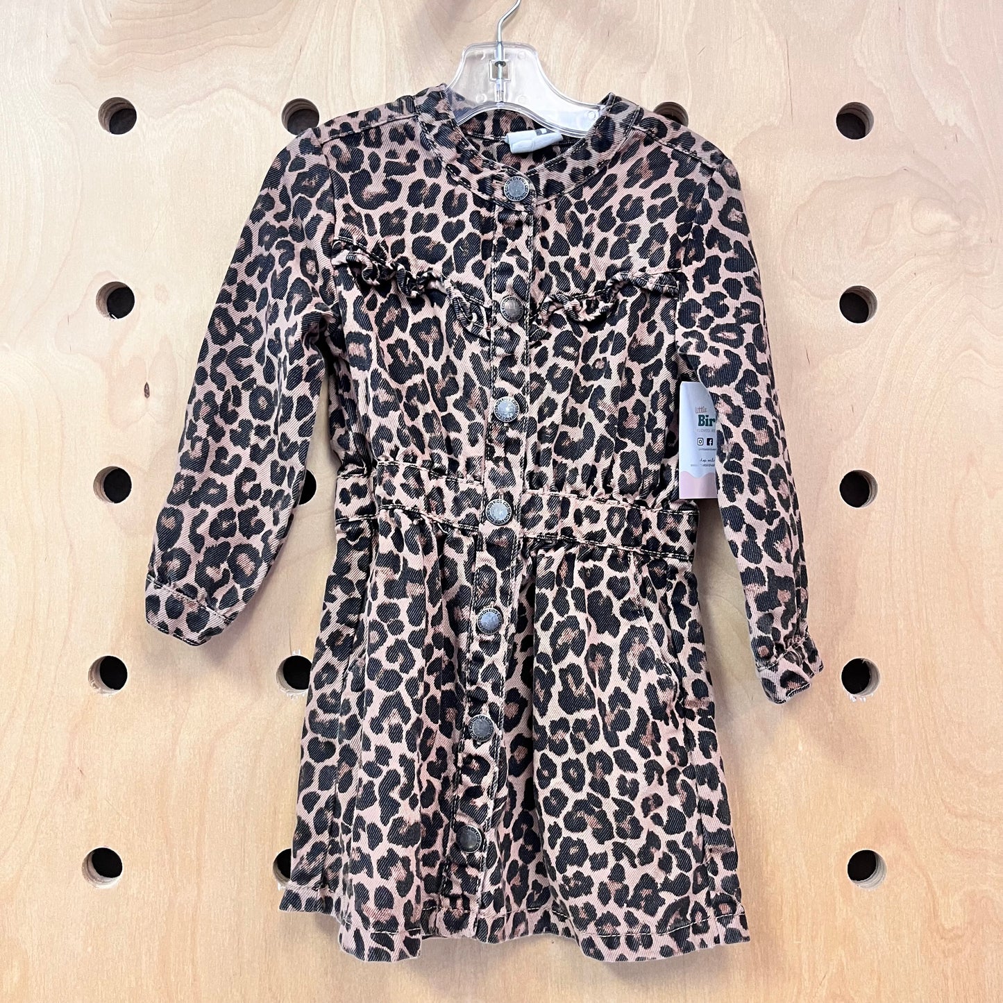 Animal Print Snap Dress