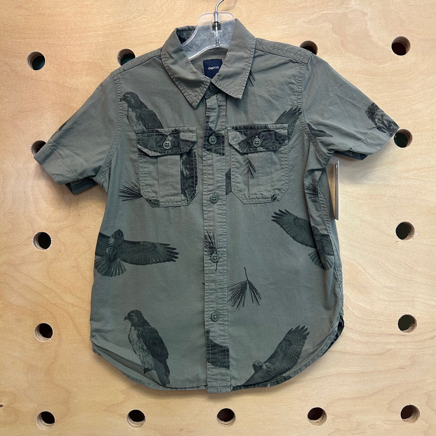 Green Hawks Button Up