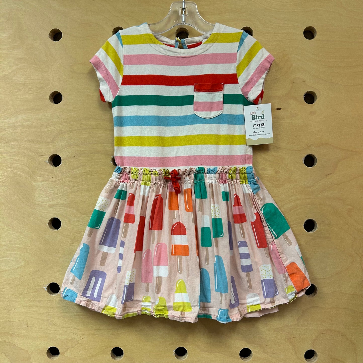 Rainbow Striped Popsicle Dress