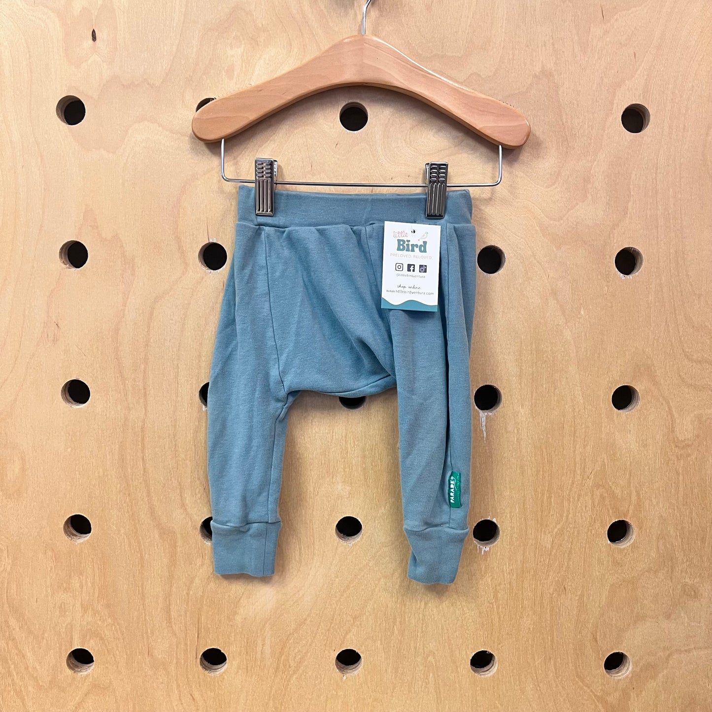 Organic Teal Harem Pants
