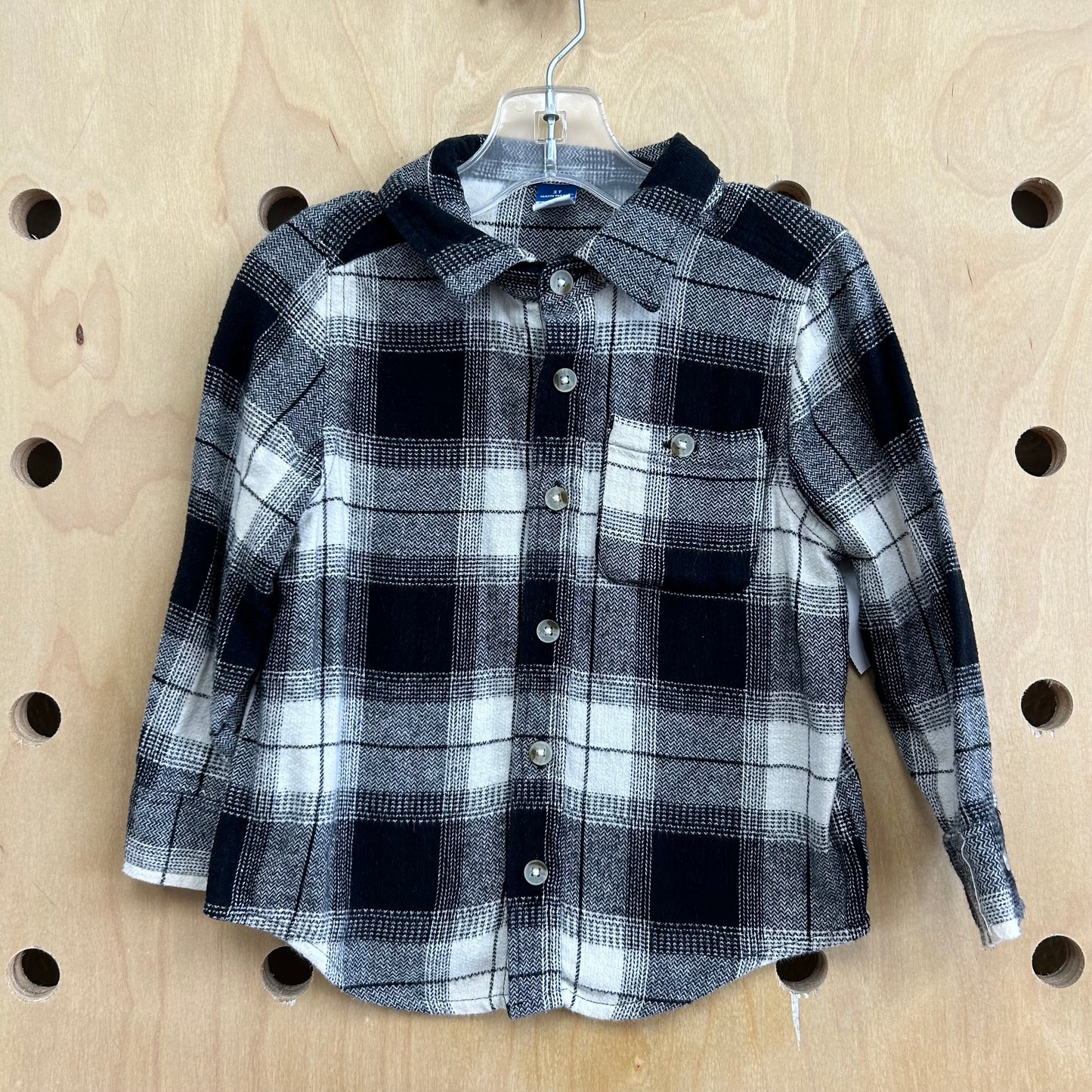 Black & White Plaid Flannel