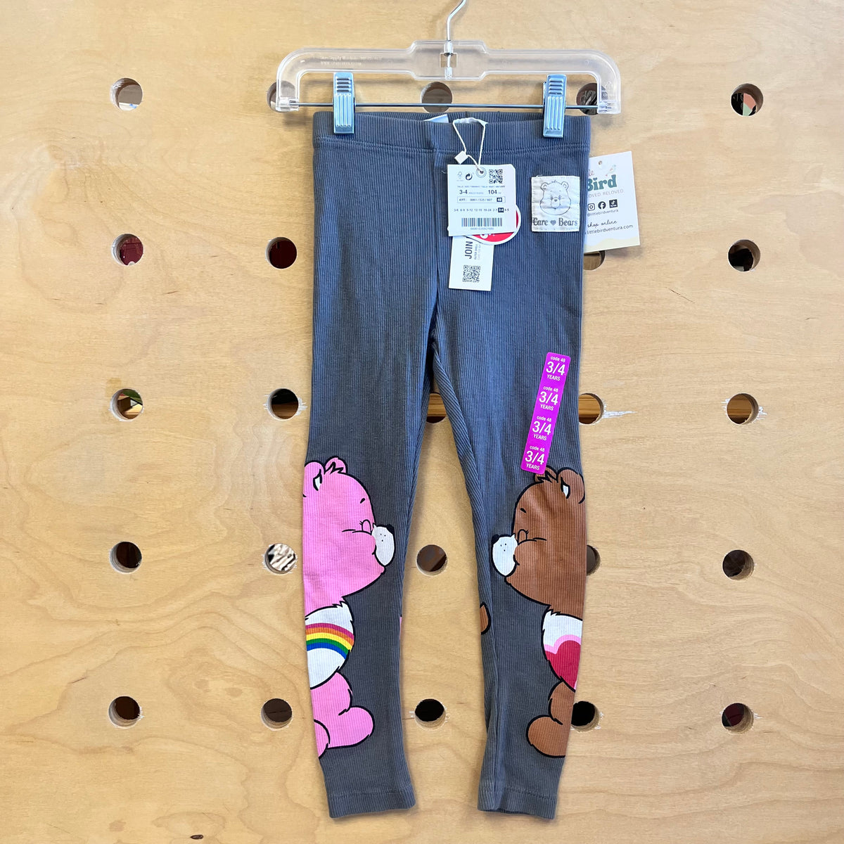 Grey Care Bear Leggings NEW!