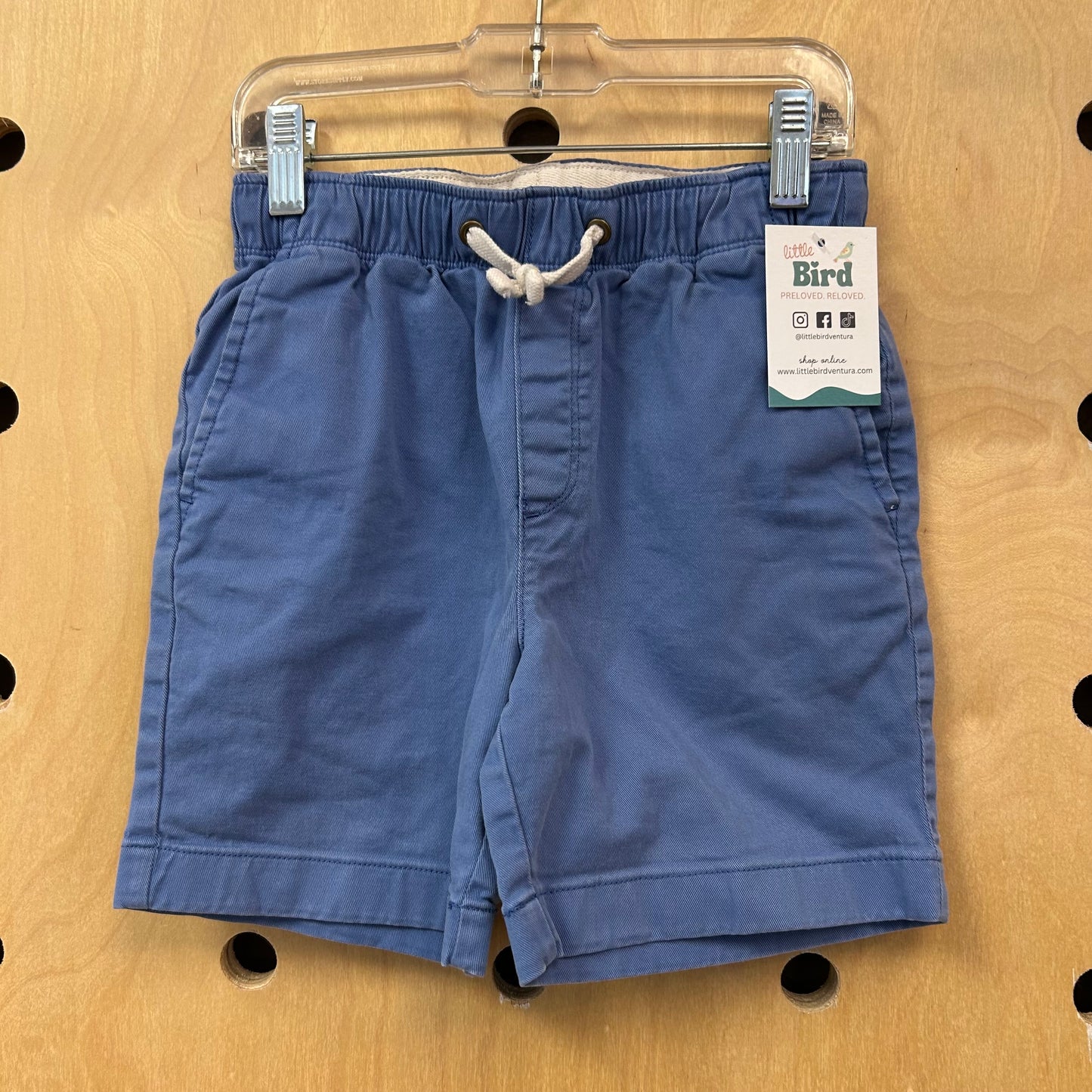 Blue Drawstring Shorts