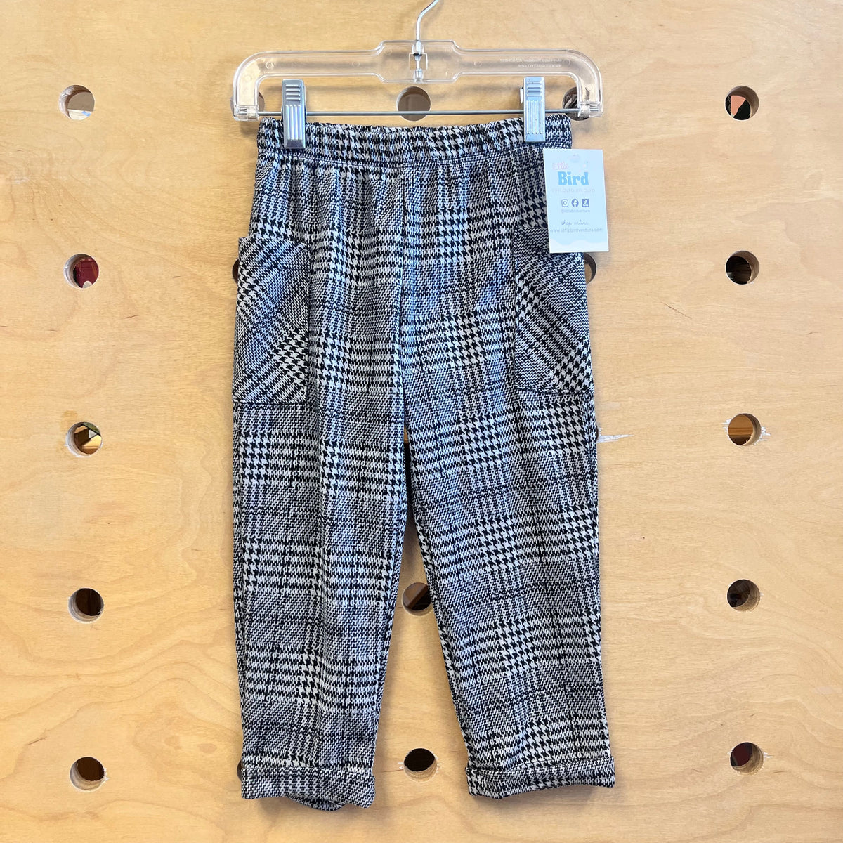 Black/White Houndstooth Pants