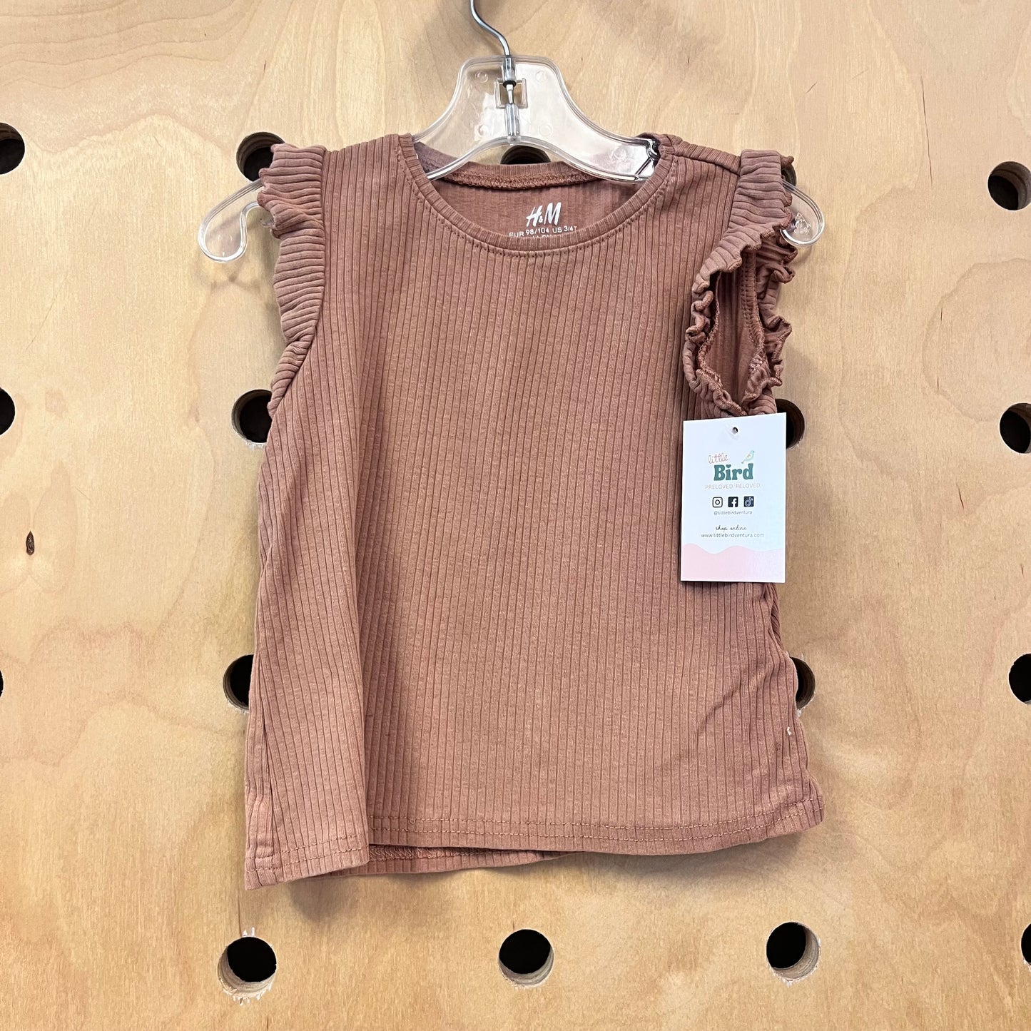 Clay Ribbed Tank
