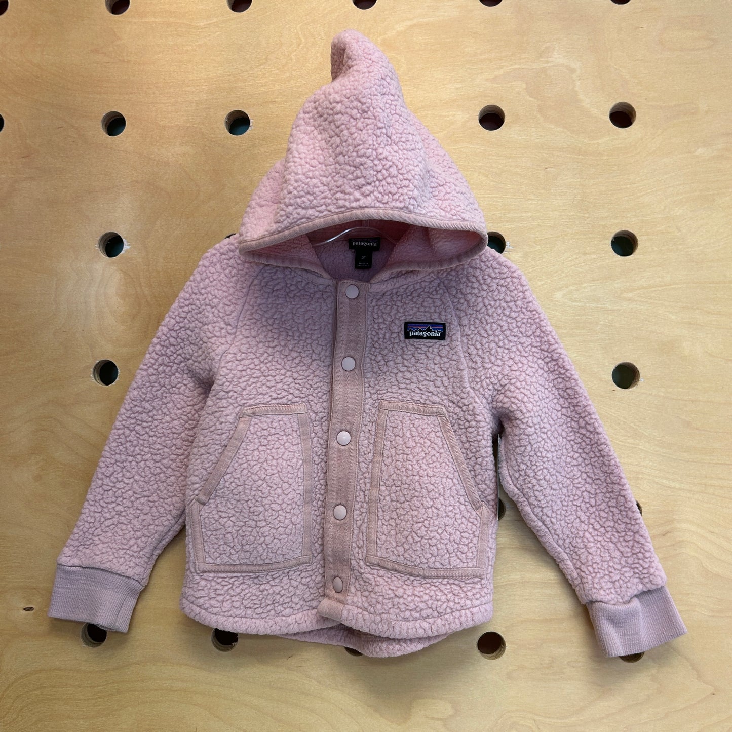 Baby Retro Pile Fleece Pink