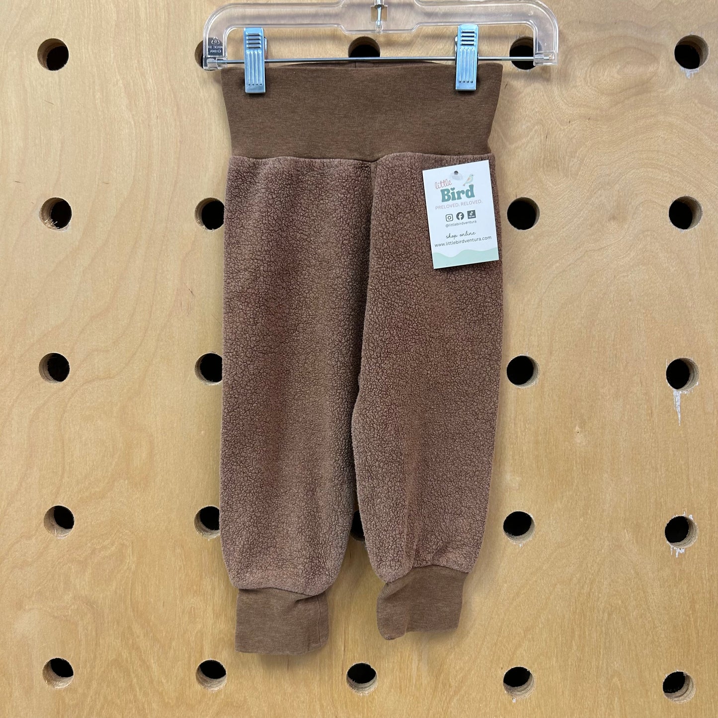 Brown Textured Joggers