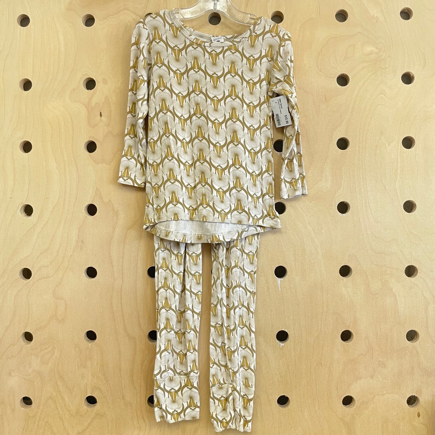 Tan Bamboo Palms Pajamas