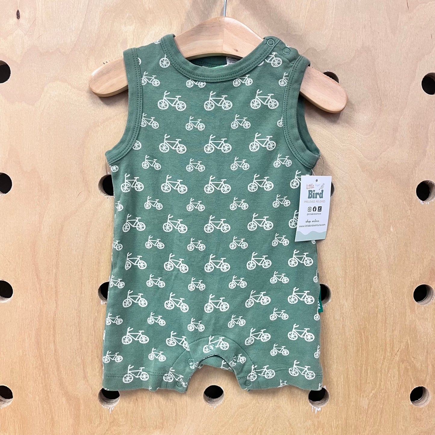 Organic Green Bickycles Romper