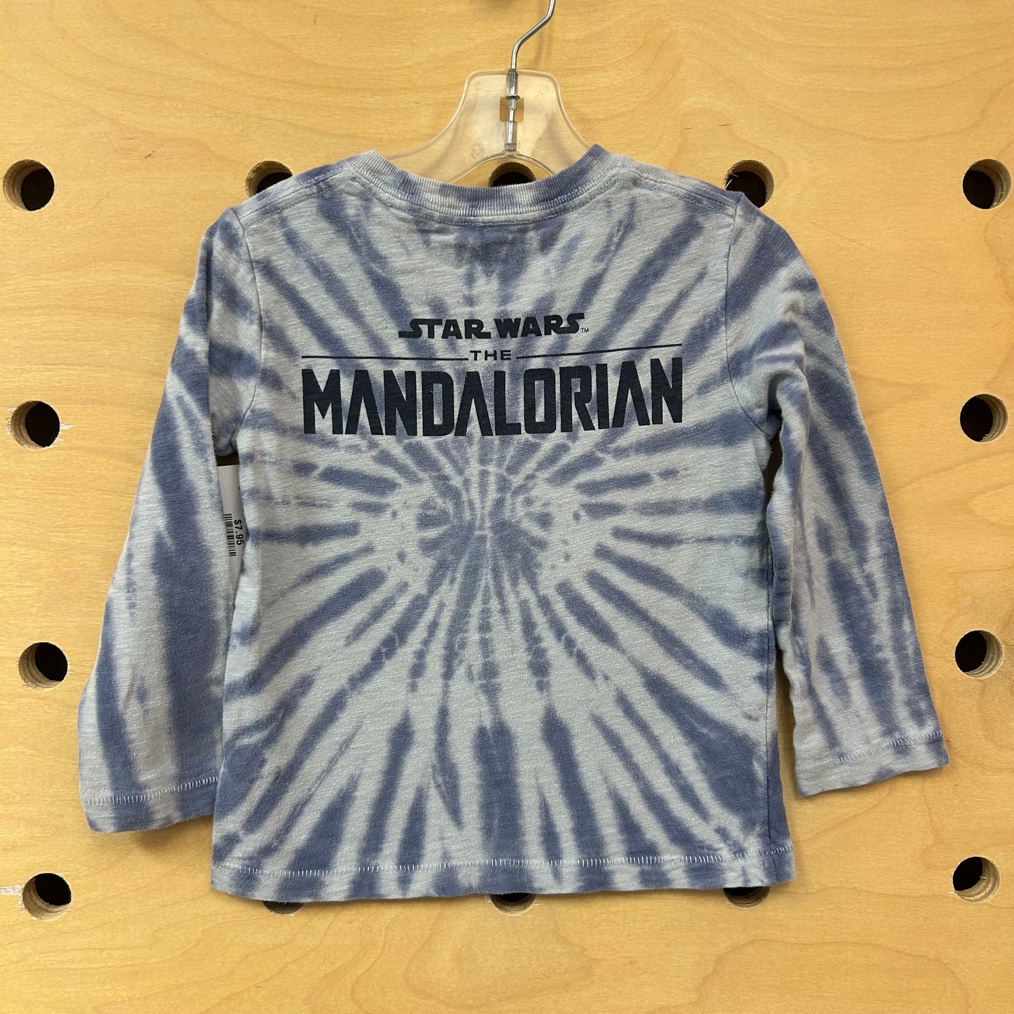 Blue Tie Dye 'Yoda' LS