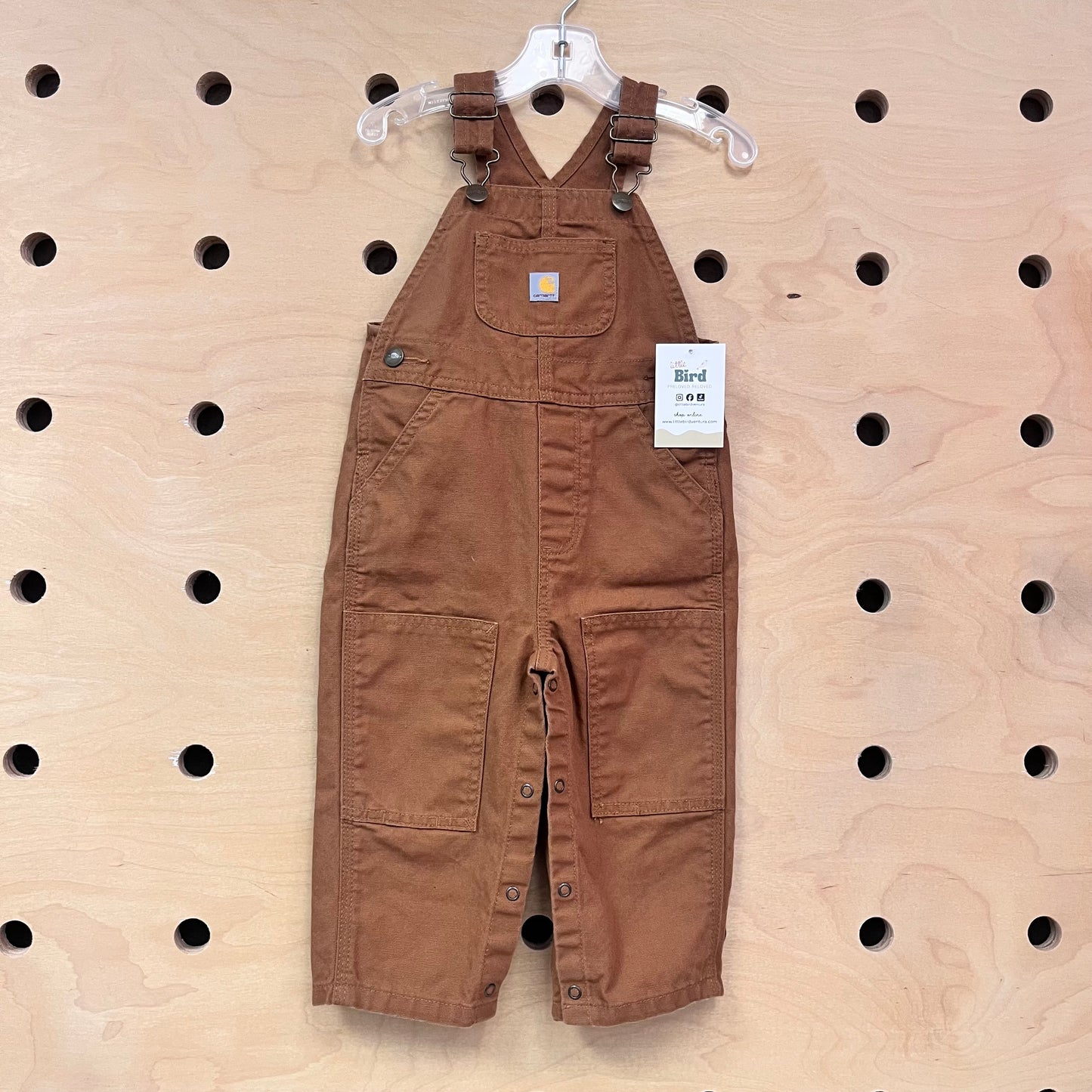 Tan Denim Overalls