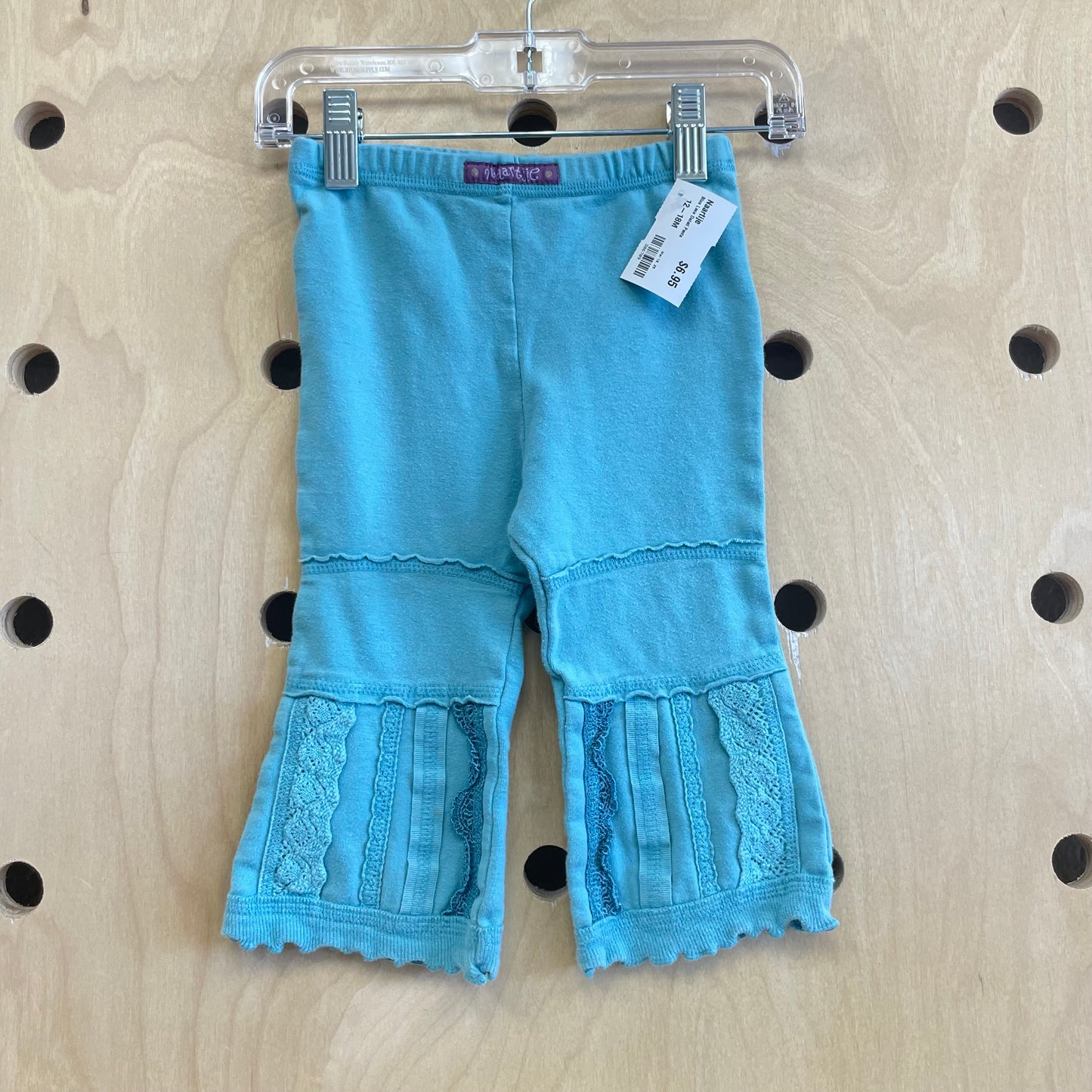 Blue Lace Detail Pants