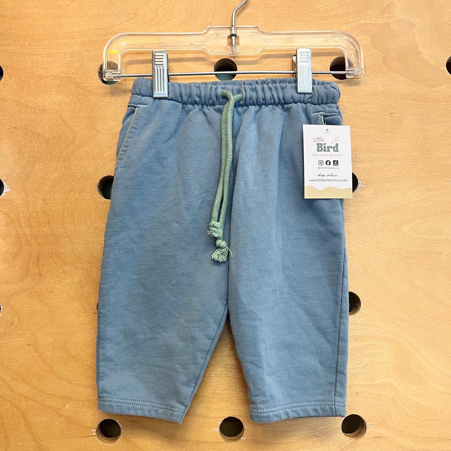Blue/Green Drawstring Joggers